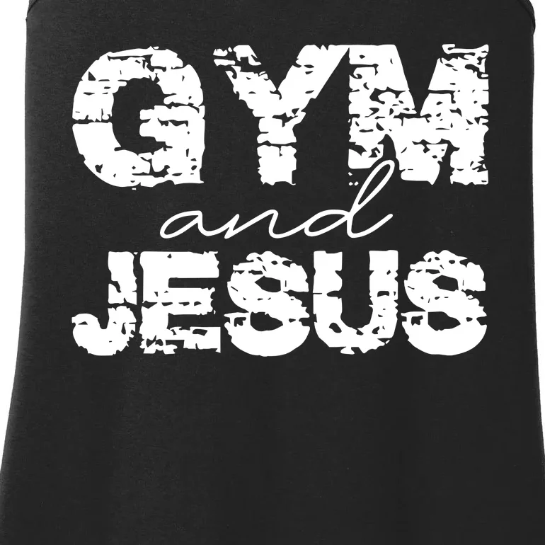 Gym & Jesus Christian Workout Fitness Ladies Essential Tank