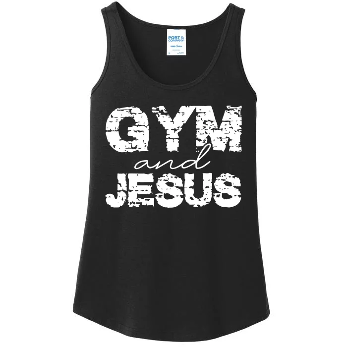 Gym & Jesus Christian Workout Fitness Ladies Essential Tank