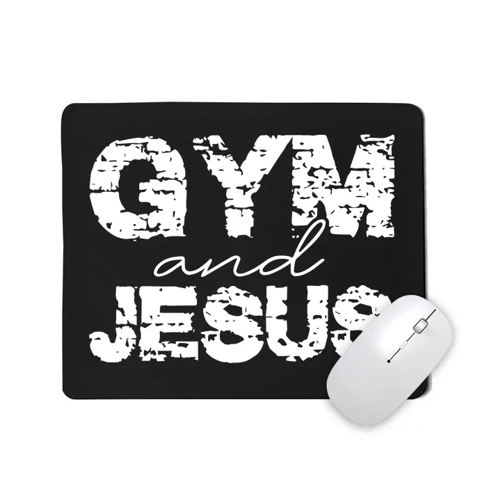 Gym & Jesus Christian Workout Fitness Mousepad