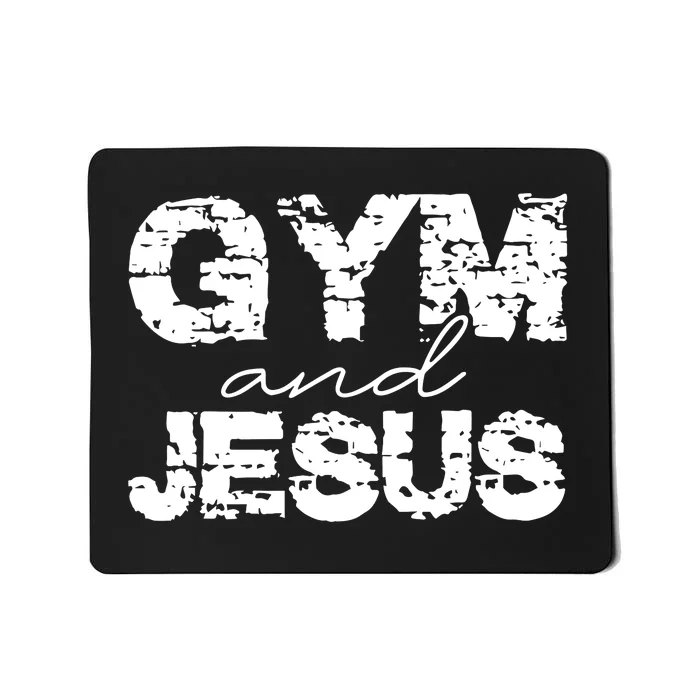 Gym & Jesus Christian Workout Fitness Mousepad