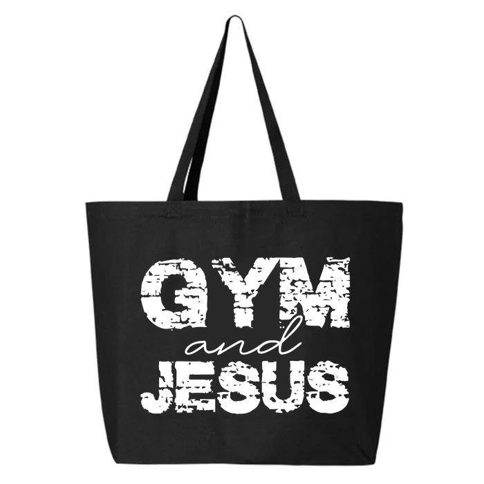 Gym & Jesus Christian Workout Fitness 25L Jumbo Tote