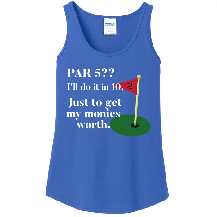 Golfer Jokes Dad's Golf Tee Golfing Humor Funny Golf Great Gift Ladies Essential Tank