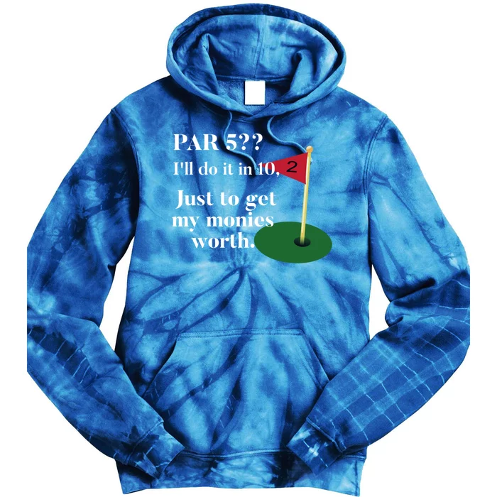 Golfer Jokes Dad's Golf Tee Golfing Humor Funny Golf Great Gift Tie Dye Hoodie