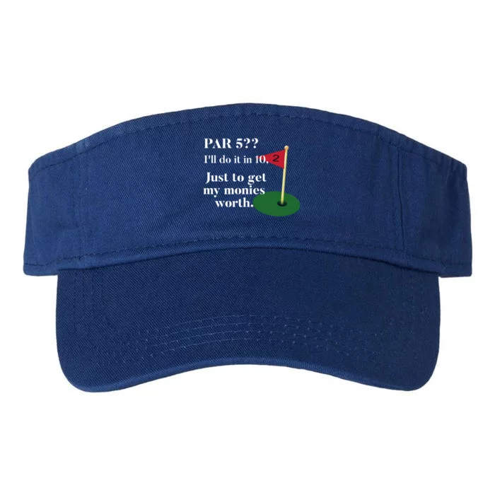 Golfer Jokes Dad's Golf Tee Golfing Humor Funny Golf Great Gift Valucap Bio-Washed Visor