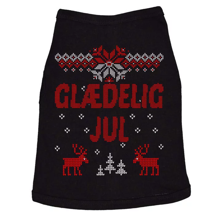 Glaedelig Jul Danish Merry Christmas Gift Idea Doggie Tank