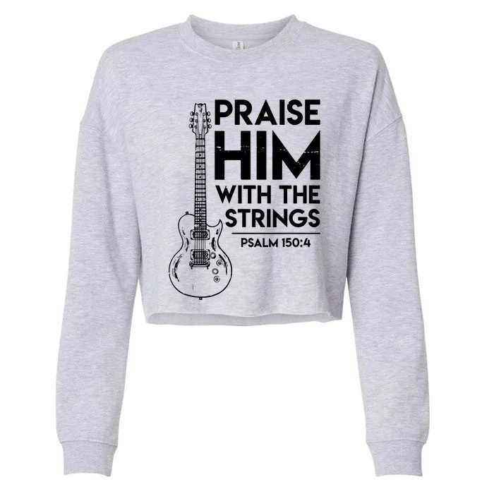 Guitar Jesus Essential Cropped Pullover Crew