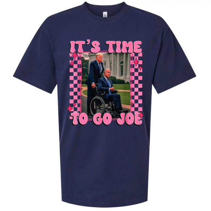 Go Joe Funny Trump 2024 Pink Get Out White House 4th July Felon Sueded Cloud Jersey T-Shirt