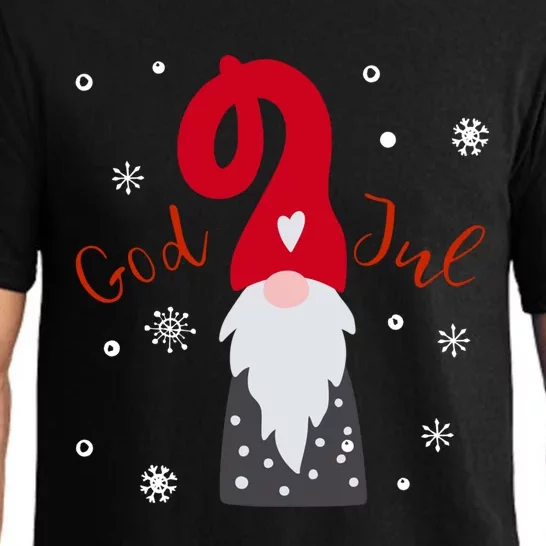 God Jul Gnome Tomte Tee Lefse Xmas Gift Santa Christmas Gift Pajama Set