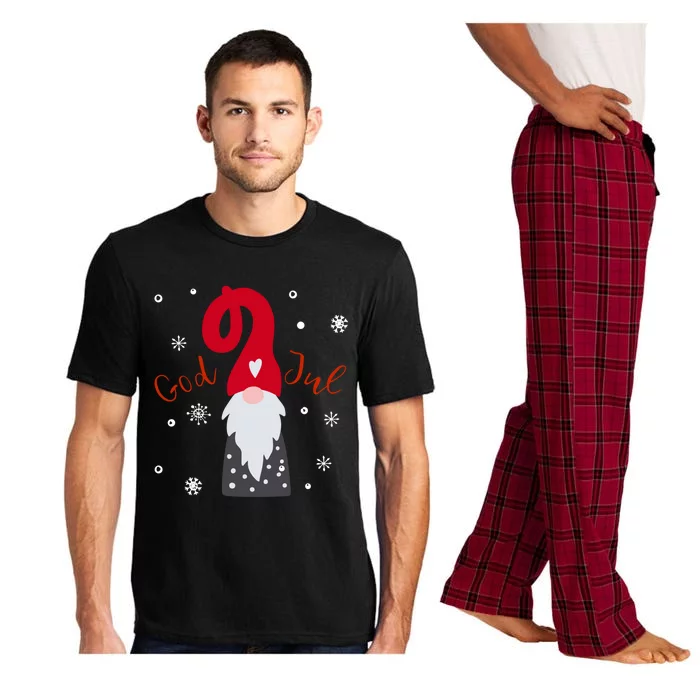 God Jul Gnome Tomte Tee Lefse Xmas Gift Santa Christmas Gift Pajama Set