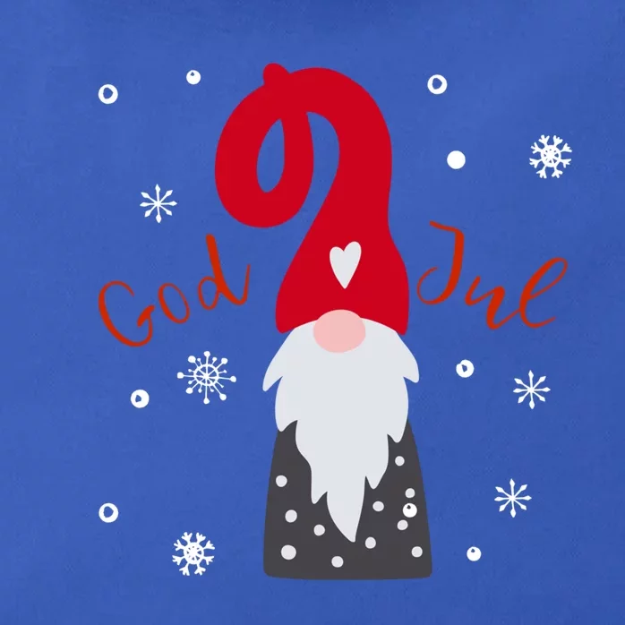 God Jul Gnome Tomte Tee Lefse Xmas Gift Santa Christmas Gift Zip Tote Bag