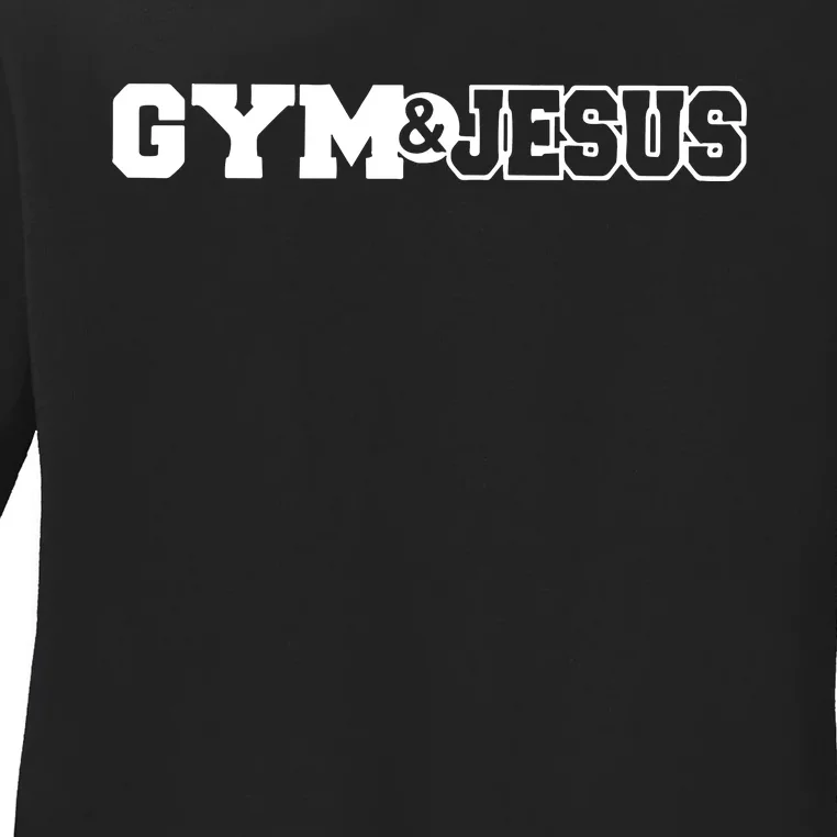 Gym & Jesus Gym And Jesus Ladies Long Sleeve Shirt