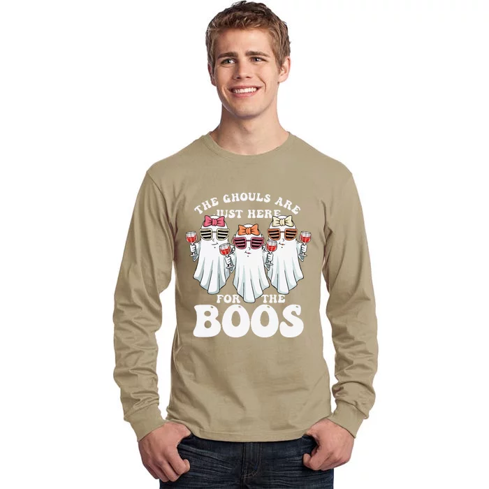 Ghouls Just Here For The Boos Halloween Ghosts Women Tall Long Sleeve T-Shirt