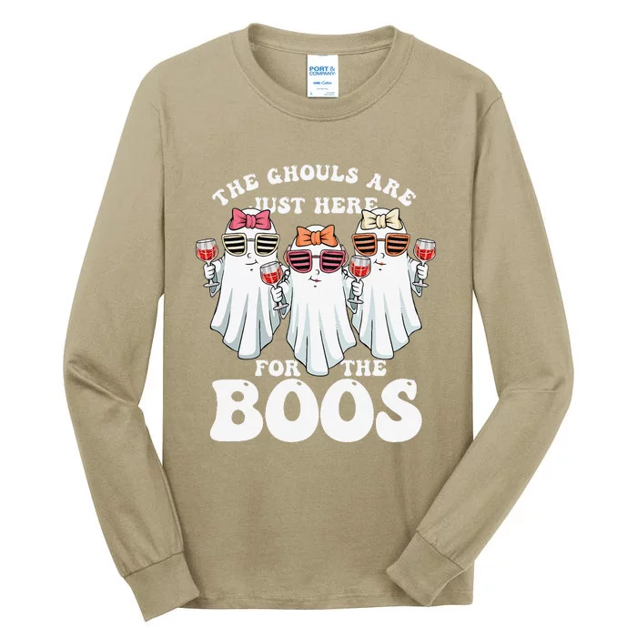 Ghouls Just Here For The Boos Halloween Ghosts Women Tall Long Sleeve T-Shirt