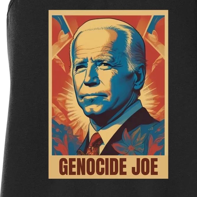 Genocide Joe Impeach Biden Palestine Gaza Women's Racerback Tank