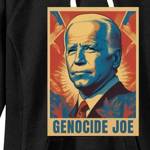 Genocide Joe Impeach Biden Palestine Gaza Women's Fleece Hoodie