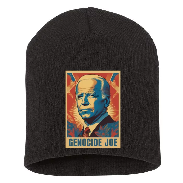 Genocide Joe Impeach Biden Palestine Gaza Short Acrylic Beanie