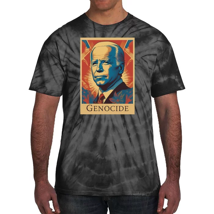 Genocide Joe Impeach Biden Palestine Gaza Tie-Dye T-Shirt