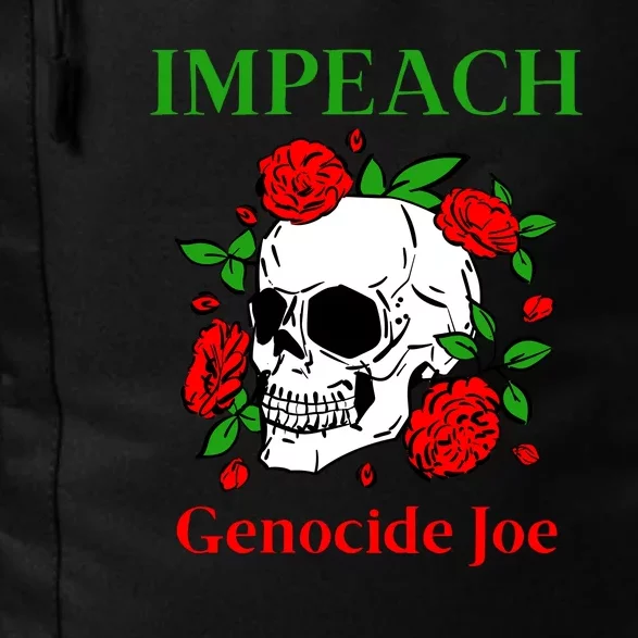 Genocide Joe Impeach Biden Palestine Gaza Daily Commute Backpack