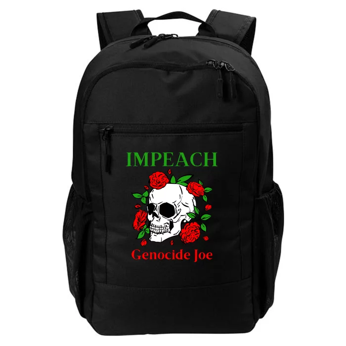 Genocide Joe Impeach Biden Palestine Gaza Daily Commute Backpack