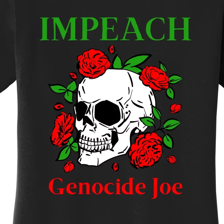 Genocide Joe Impeach Biden Palestine Gaza Women's T-Shirt