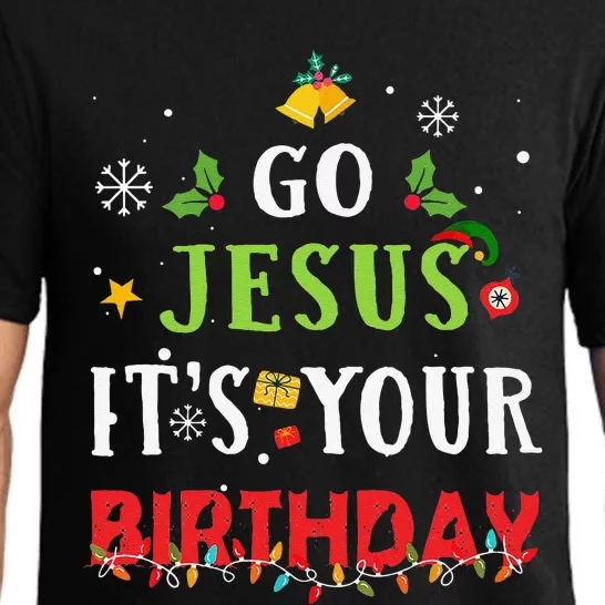 Go Jesus Its Your Birthday Christmas Pajama Set