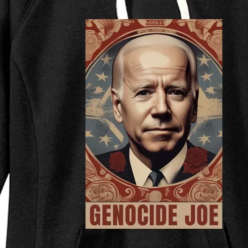 Genocide Joe Impeach Biden Palestine Gaza Women's Fleece Hoodie