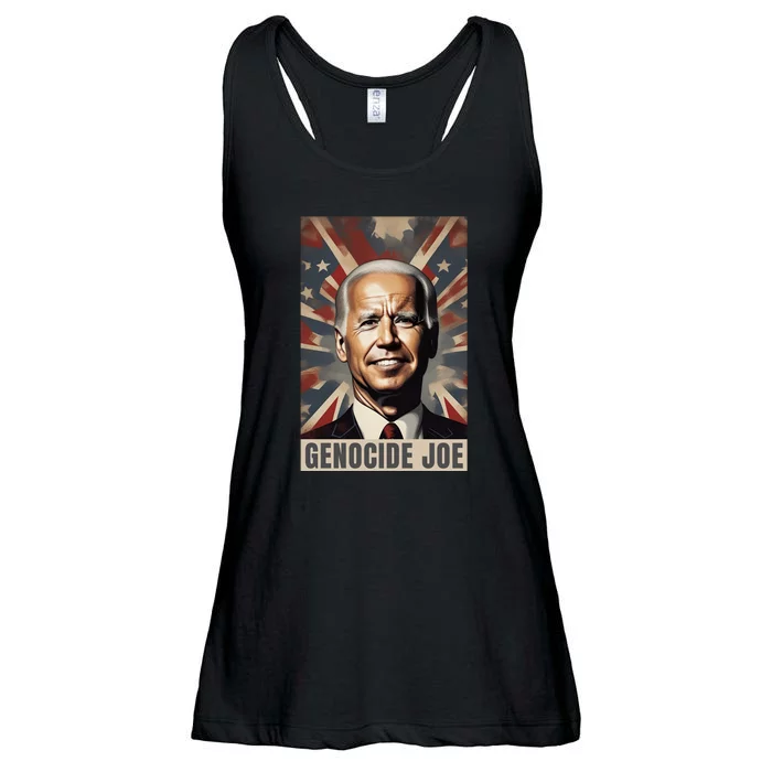 Genocide Joe Impeach Biden Palestine Gaza Ladies Essential Flowy Tank