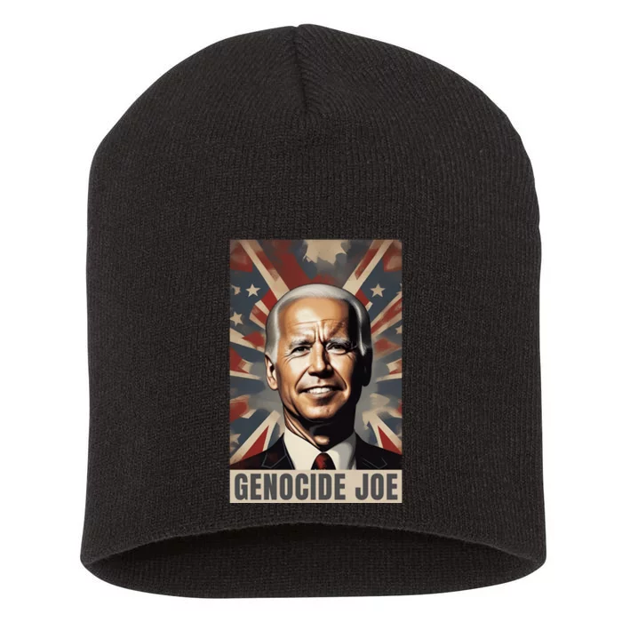 Genocide Joe Impeach Biden Palestine Gaza Short Acrylic Beanie