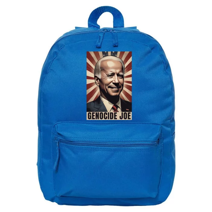 Genocide Joe Impeach Biden Palestine Gaza 16 in Basic Backpack