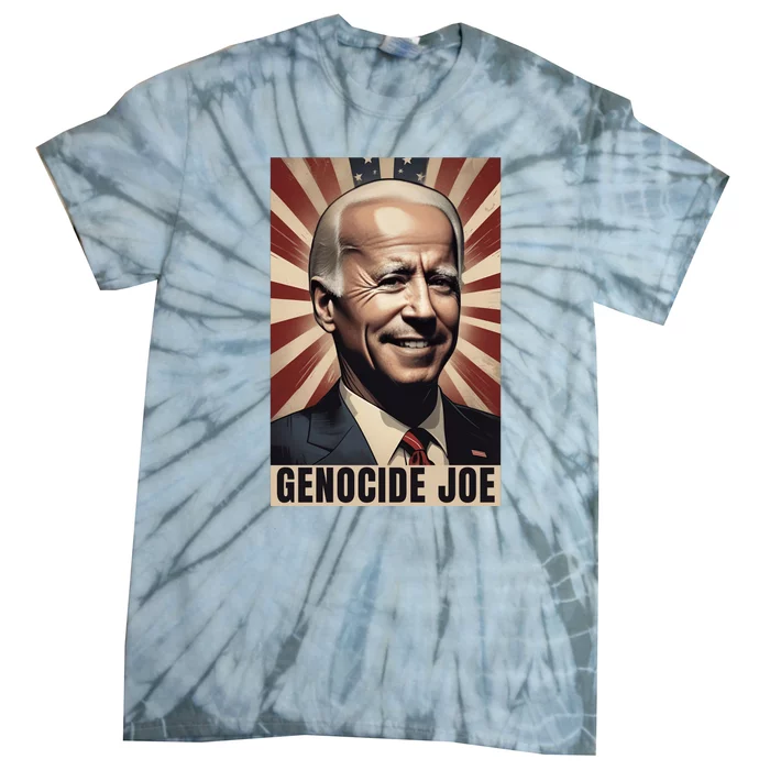 Genocide Joe Impeach Biden Palestine Gaza Tie-Dye T-Shirt