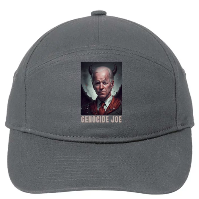 Genocide Joe Impeach Biden Palestine Gaza 7-Panel Snapback Hat