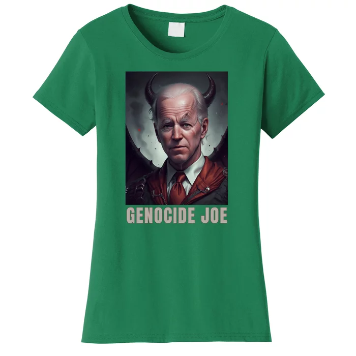 Genocide Joe Impeach Biden Palestine Gaza Women's T-Shirt