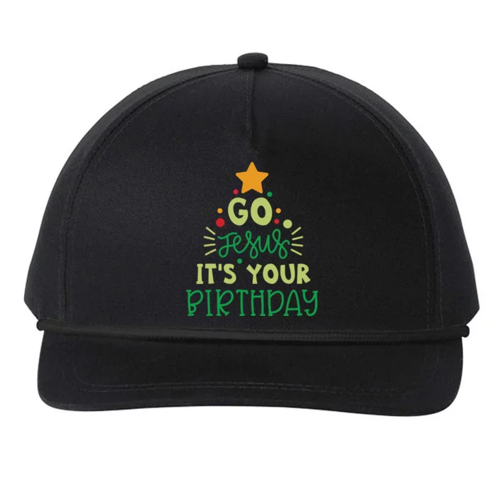 Go Jesus Its Your Birthday Christmas Snapback Five-Panel Rope Hat