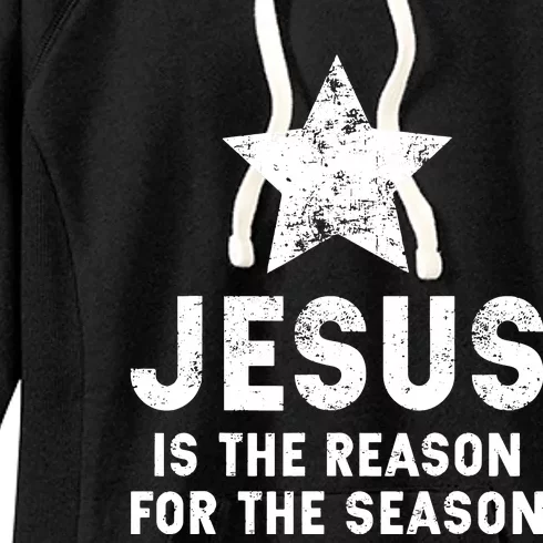 Girls Jesus Is The Reason For The Season Christmas Christian Women's Fleece Hoodie