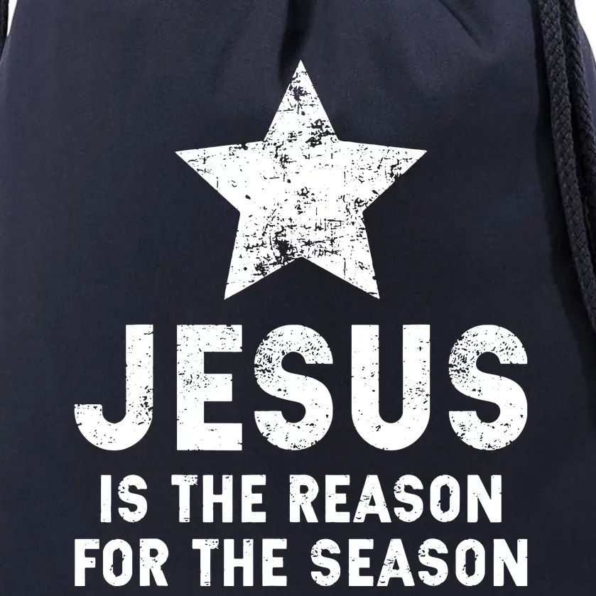 Girls Jesus Is The Reason For The Season Christmas Christian Drawstring Bag