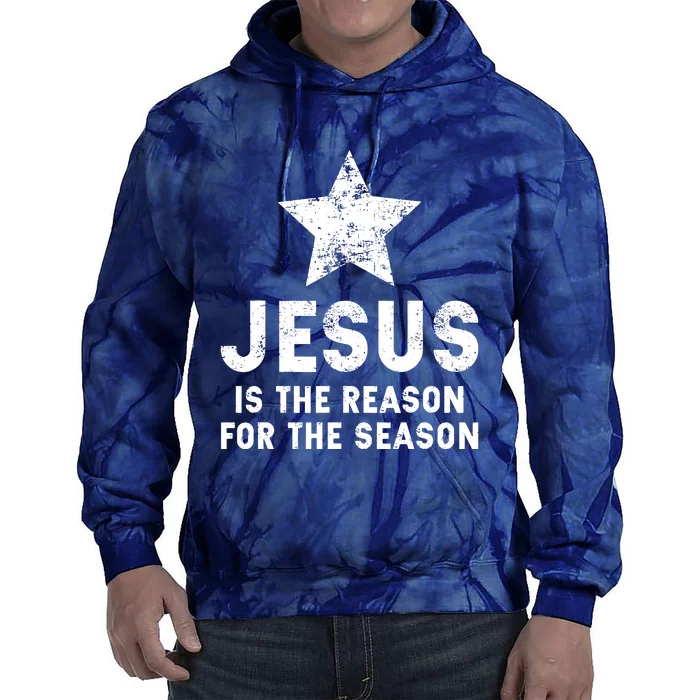 Girls Jesus Is The Reason For The Season Christmas Christian Tie Dye Hoodie