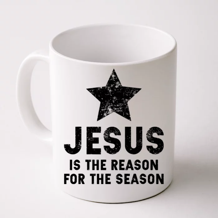 Girls Jesus Is The Reason For The Season Christmas Christian Front & Back Coffee Mug