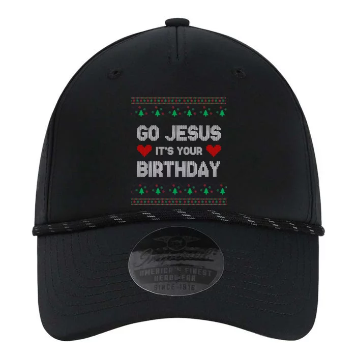 Go Jesus It's Your Birthday Ugly Christmas Party Performance The Dyno Cap