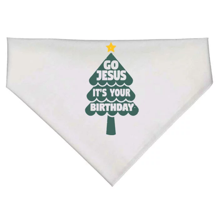 Go Jesus Its Your Birthday Shirts Funny Christmas Christian USA-Made Doggie Bandana