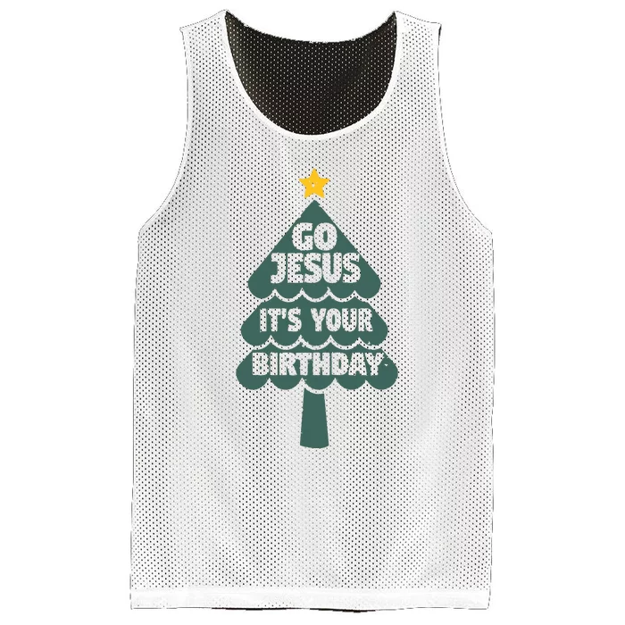 Go Jesus Its Your Birthday Shirts Funny Christmas Christian Mesh Reversible Basketball Jersey Tank