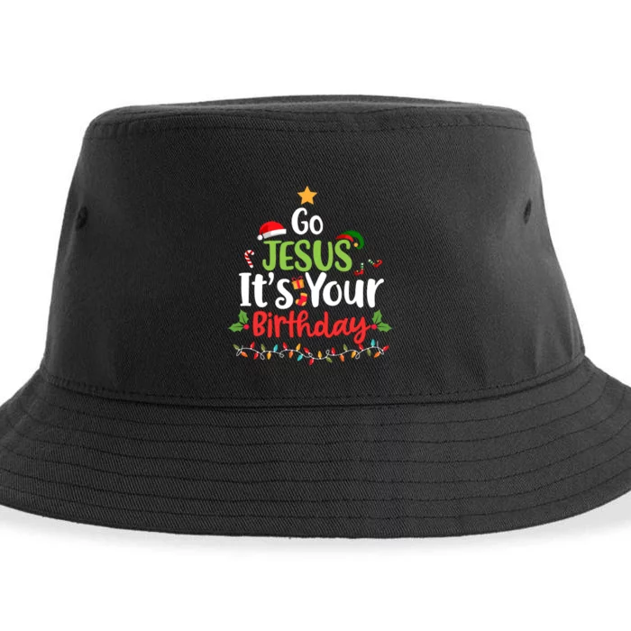 Go Jesus It's Your Birthday Funny Christmas Gifts Sustainable Bucket Hat