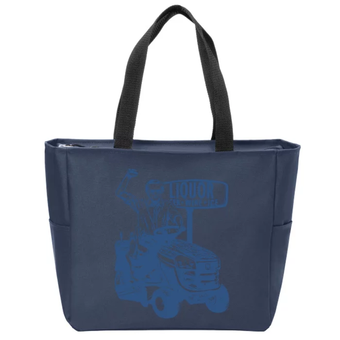 George Jones Lawn Mower Zip Tote Bag