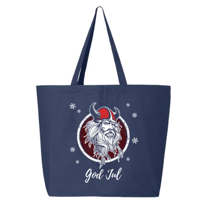 God Jul Merry Christmas Gift Norway Sweden Valhalla Viking Gift 25L Jumbo Tote