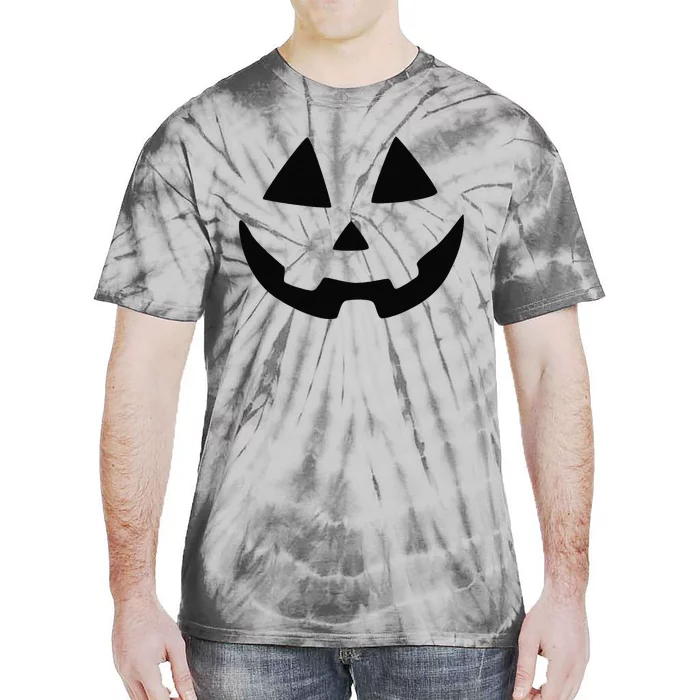 Giant Jack O Lantern Face Halloween Pumpkin Fun Tie-Dye T-Shirt