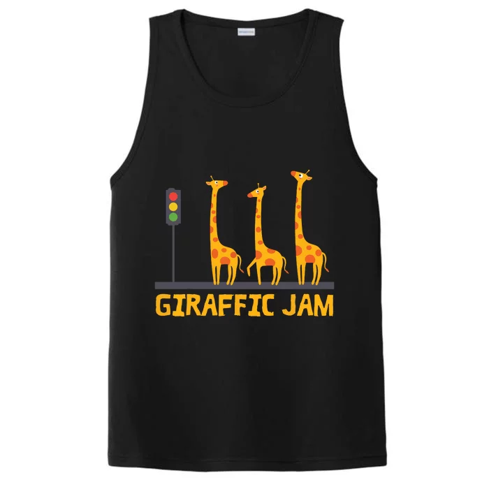 Giraffic Jam Shirts For Who Loves Giraffes Performance Tank