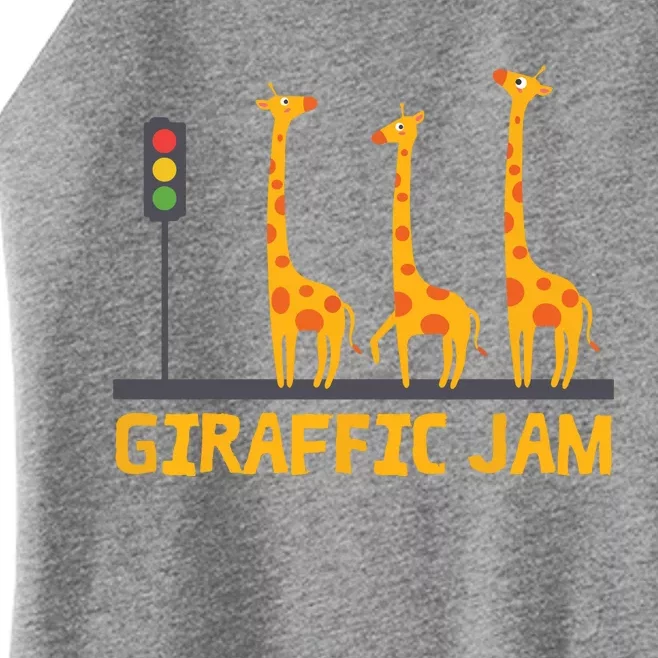 Giraffic Jam Shirts For Who Loves Giraffes Women’s Perfect Tri Rocker Tank