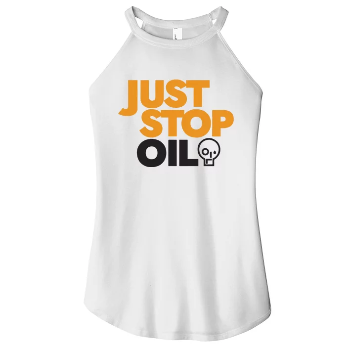 Groom Just Stop Oil Women’s Perfect Tri Rocker Tank