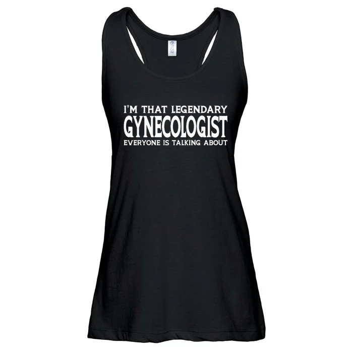 Gynecologist Job Title Employee Funny Worker Gynecologist Ladies Essential Flowy Tank