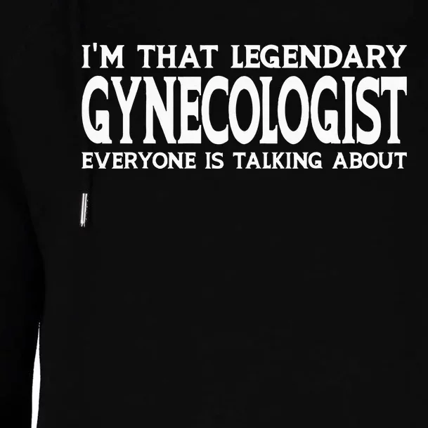 Gynecologist Job Title Employee Funny Worker Gynecologist Womens Funnel Neck Pullover Hood