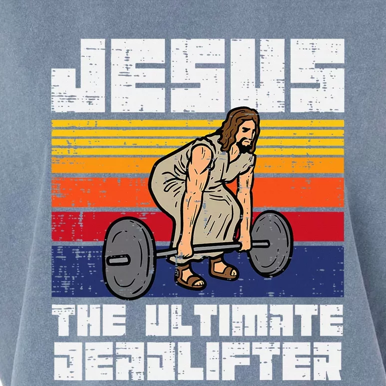 Gym Jesus Ultimate Deadlifter Christian Workout Garment-Dyed Women's Muscle Tee